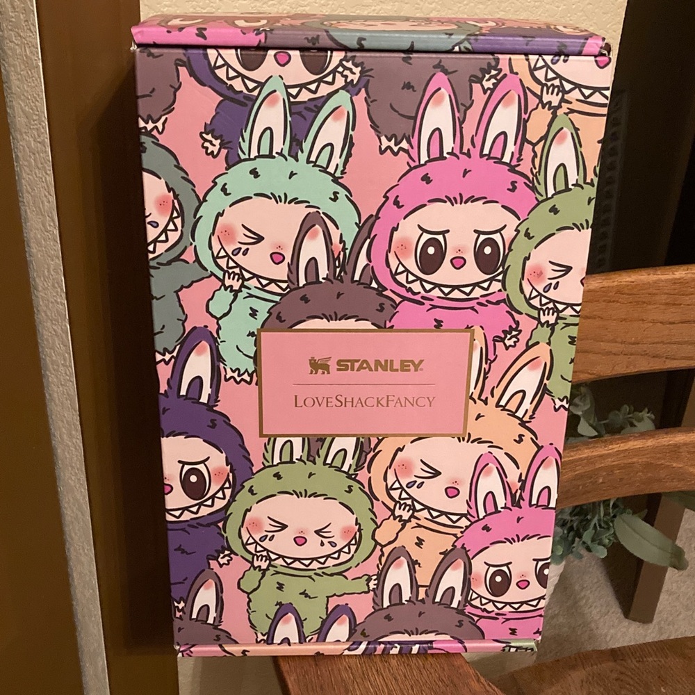 STANLEY x LOVESHACKFANCY x Labubu Collab QUENCHER H2.0 TUMBLER 40 Oz Bundle NIB - Picture 12 of 15